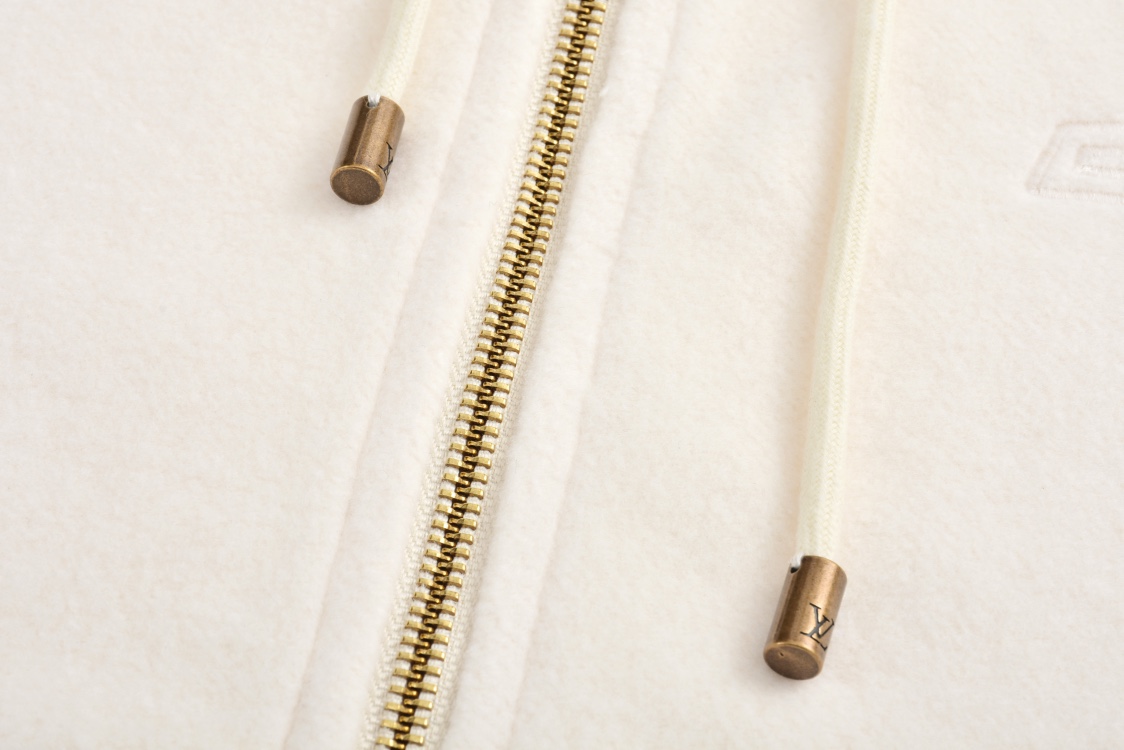 Embroidered logo panel zip-up jacket