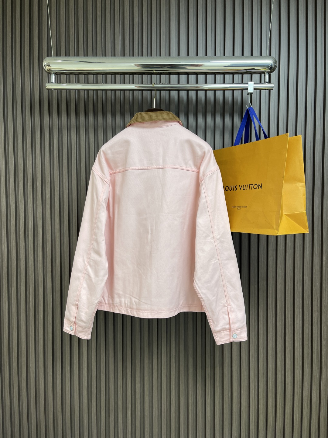 Fashionable pink denim jacket