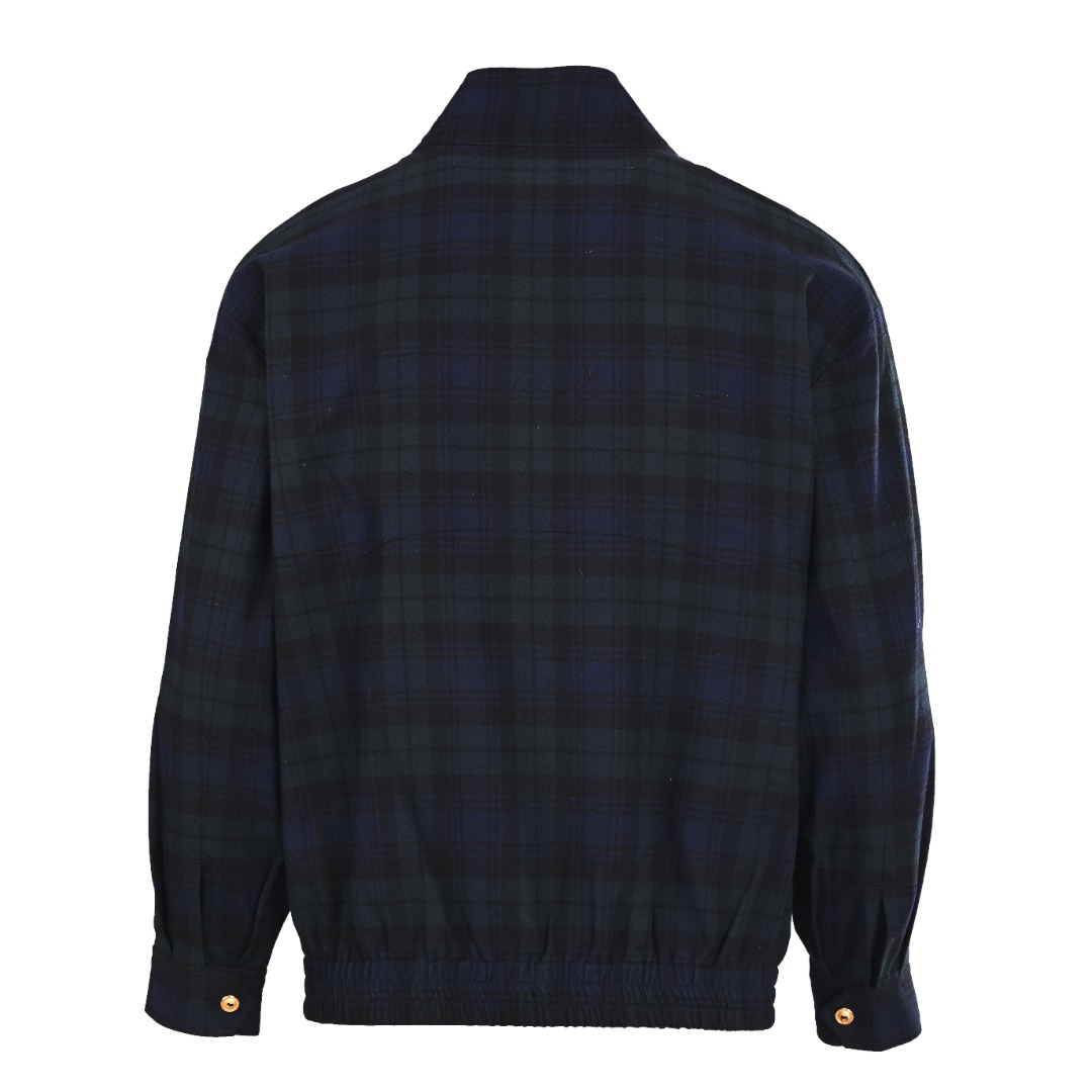 MiuMiu check appliqué down jacket