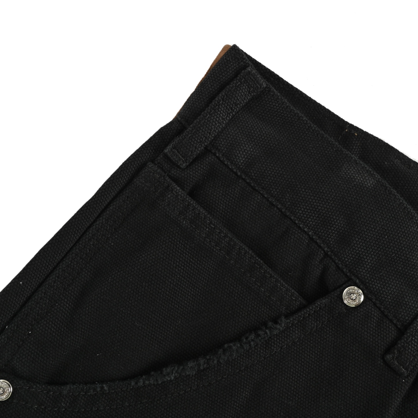 Leather label cross cargo jeans