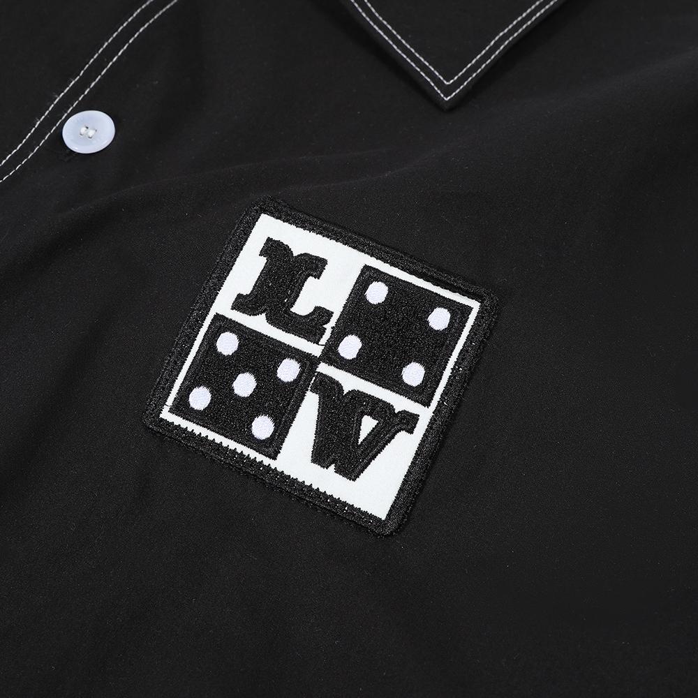 Letter embroidered shirt