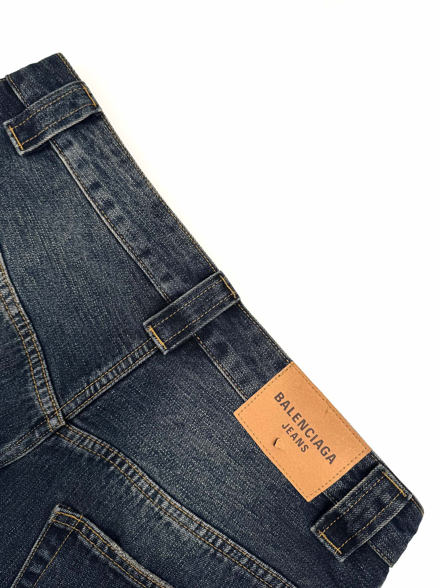 Red Lettering Embroidered Jeans