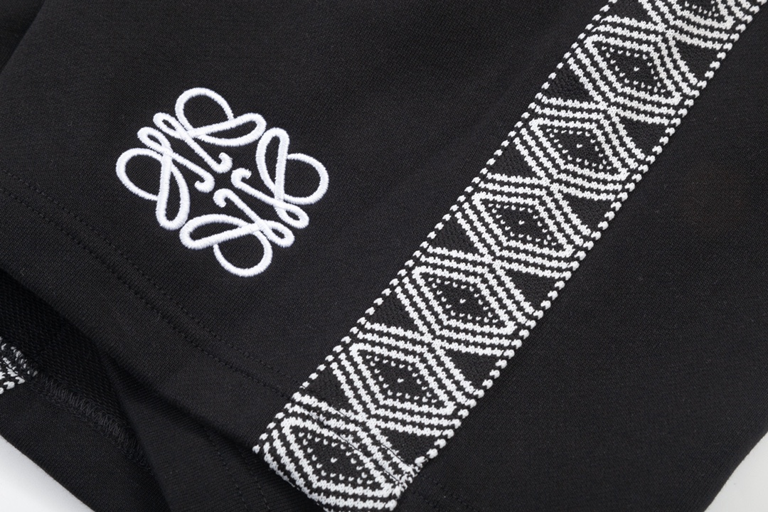 Webbing Splice Embroidered Shorts