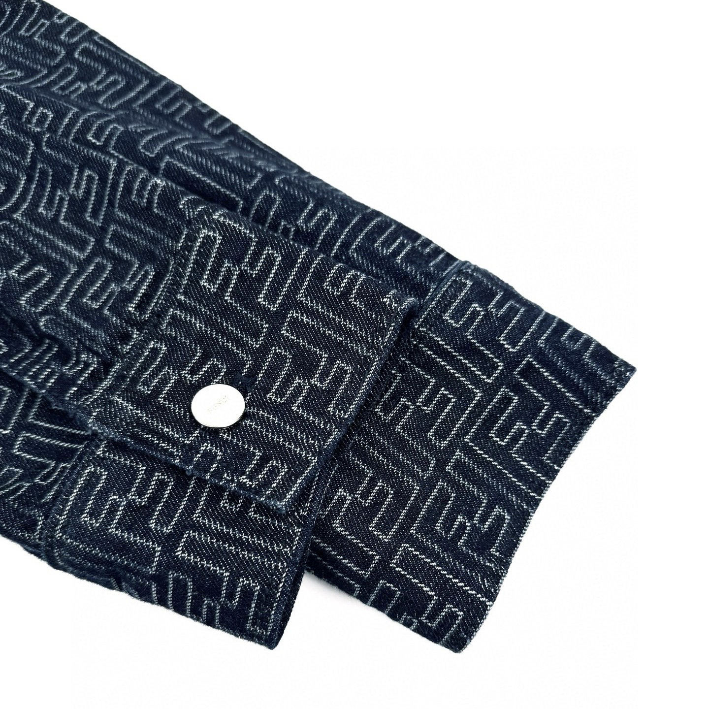 FENDI all-over print jacquard denim jacket