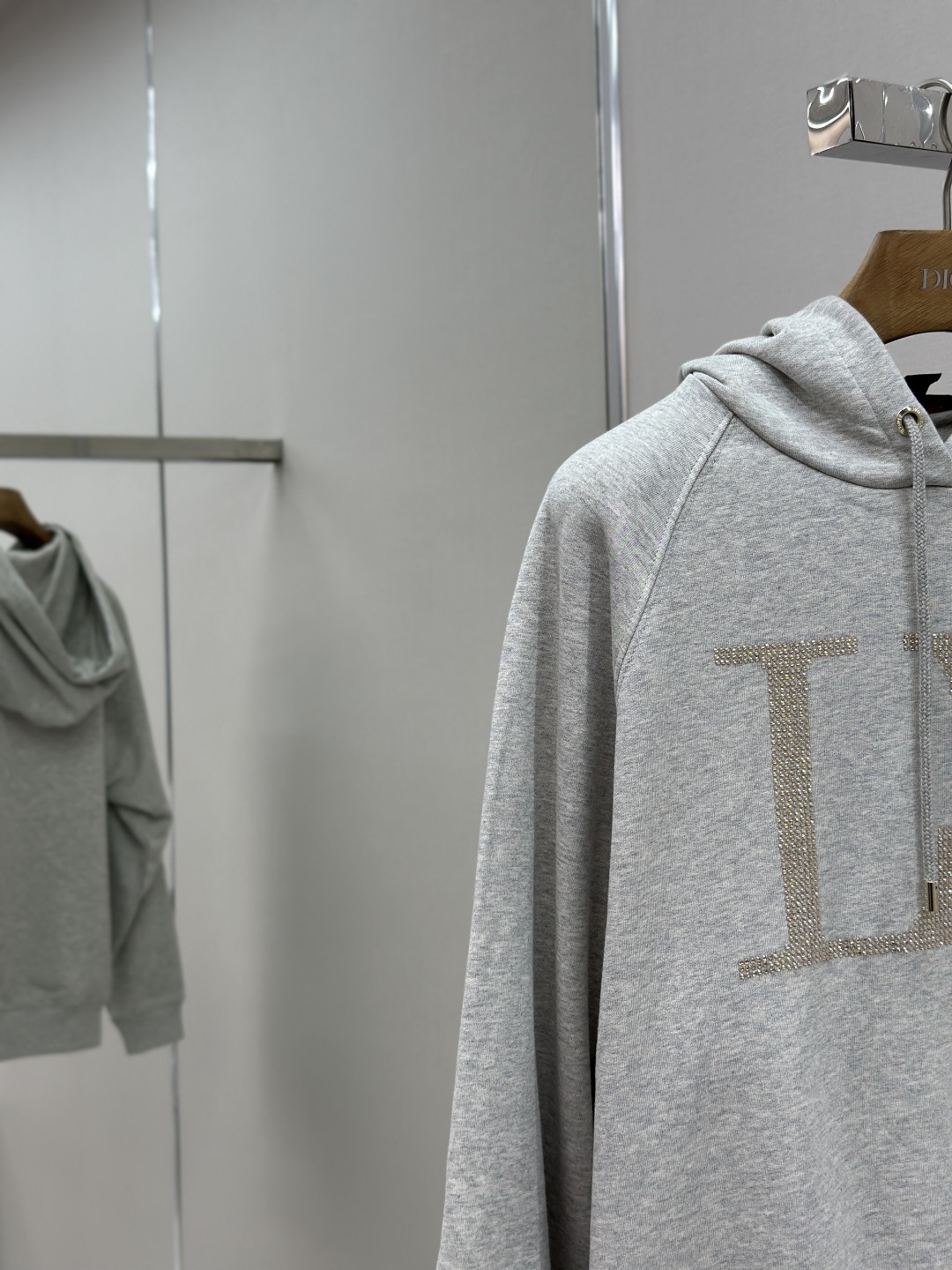 Rhinestone Embellished Hoodie