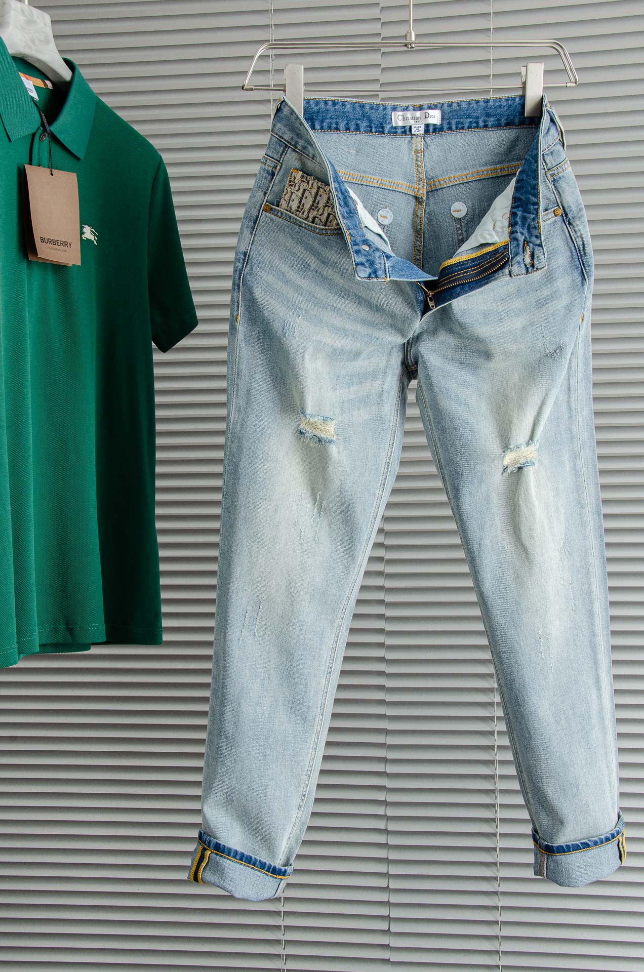 2025SS Men's Fashion Straight-Leg Denim Jeans