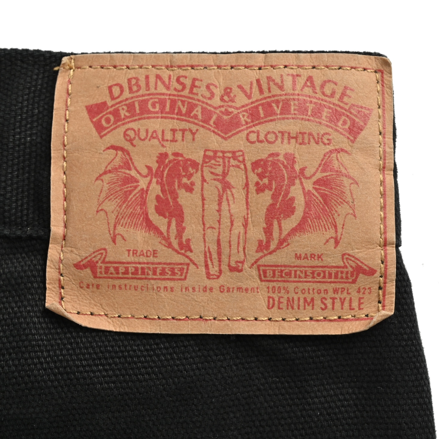 Leather label cross cargo jeans