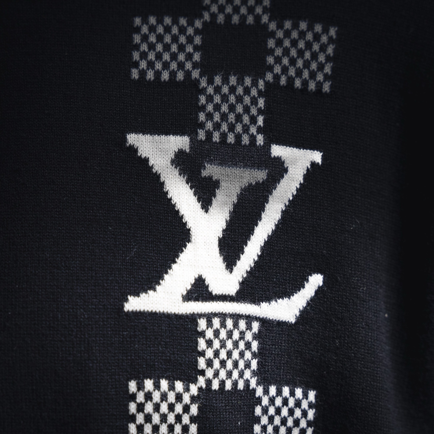 25SS Racing Checkered Knit T-Shirt