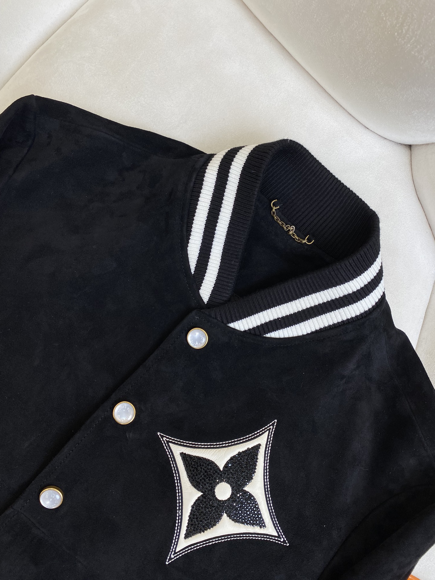 Rhinestone Suede Jacket