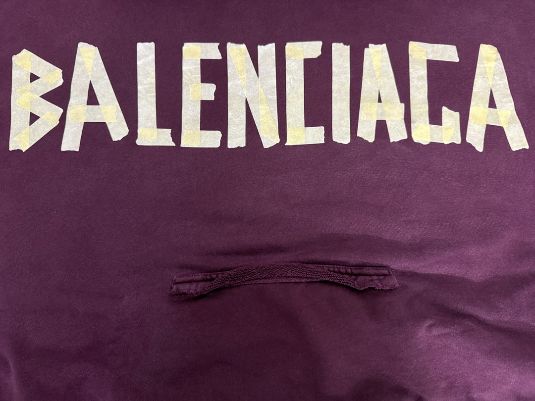 Tape Hoodie Sweatshirt