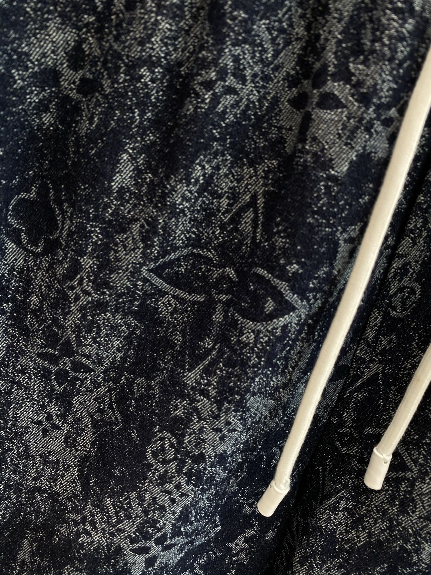 Dark blue patterned shorts