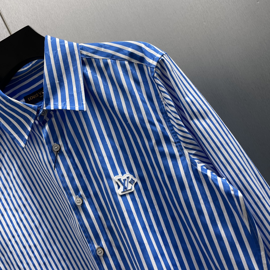 LU Patchwork Striped Shirt