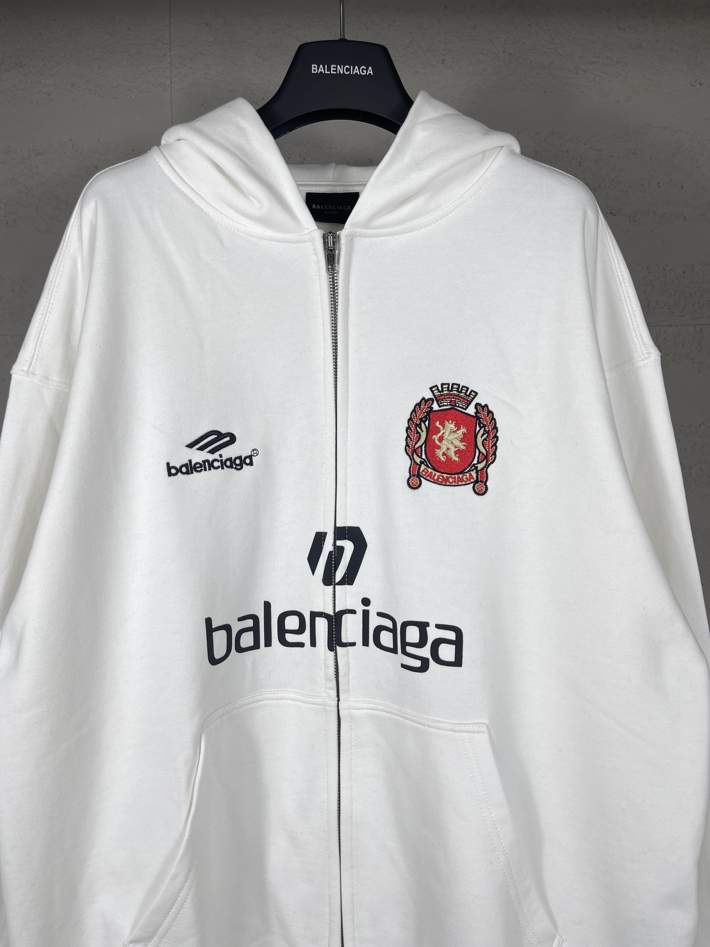 Manchester United embroidered zip-up hoodie