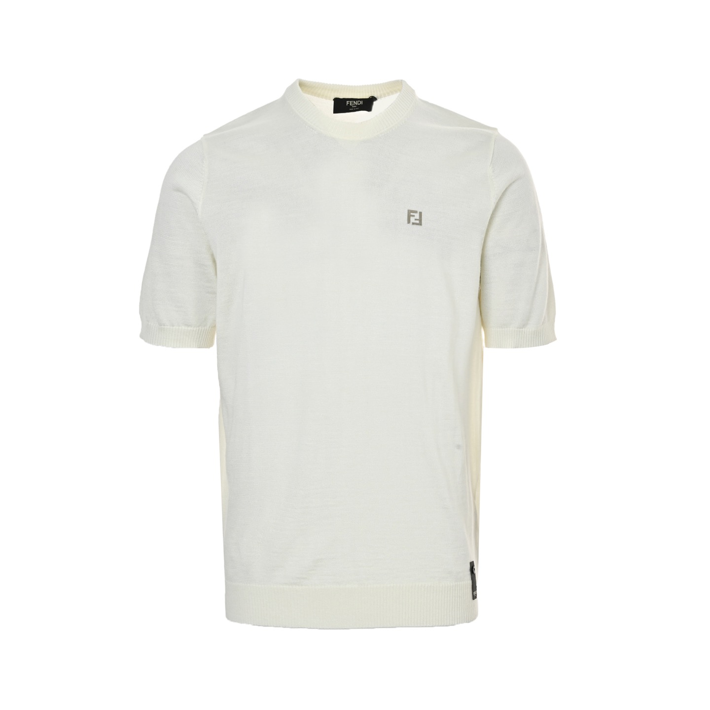 Metal Double F Logo Knit T-Shirt