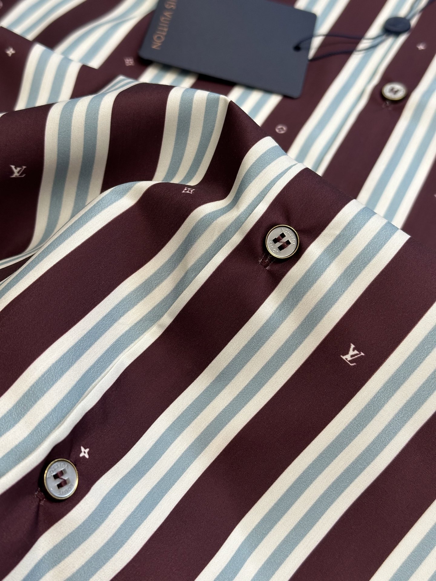 Striped short-sleeve shirt