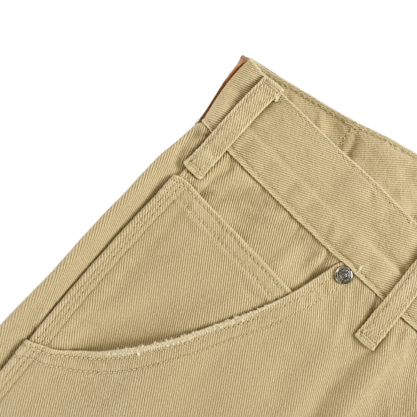 Leather label cross cargo jeans