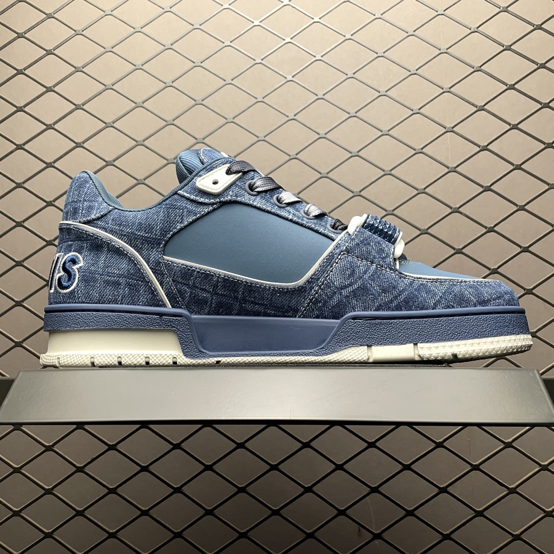 Denim Low-Top Casual Sneakers