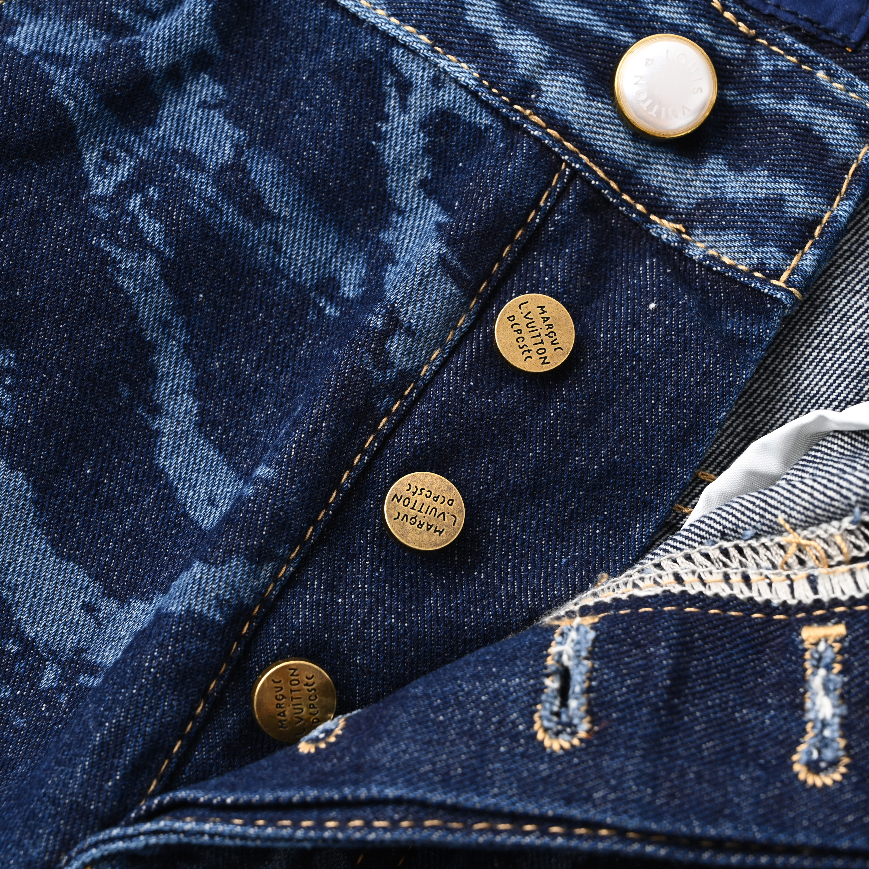 Lambo-Inspired Laser-Patterned Denim Shorts