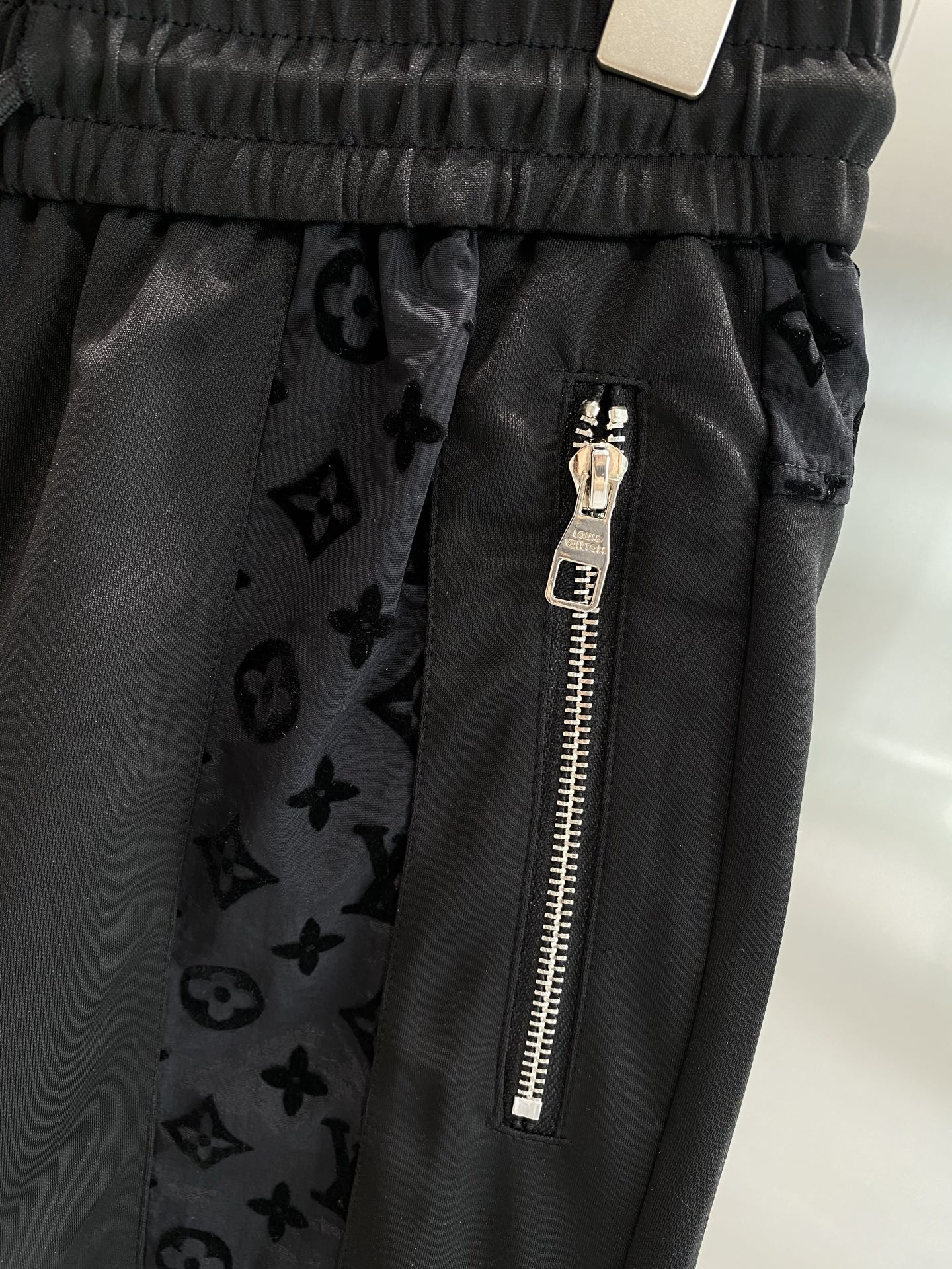 Black Monogram Shorts