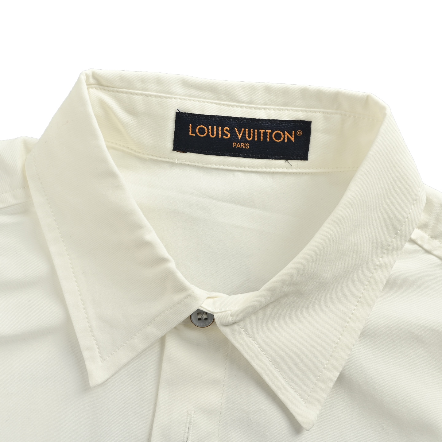 25SS Embroidered Letter Logo Short-Sleeve Shirt