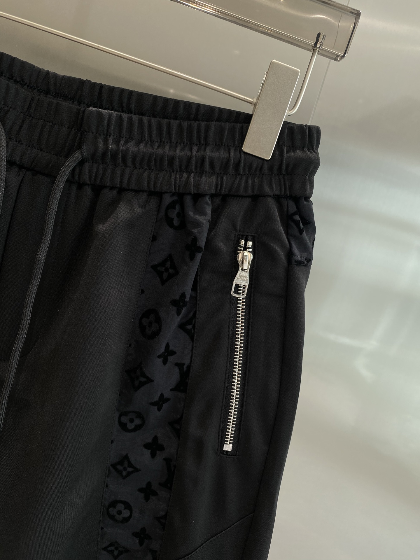 Black Monogram Shorts