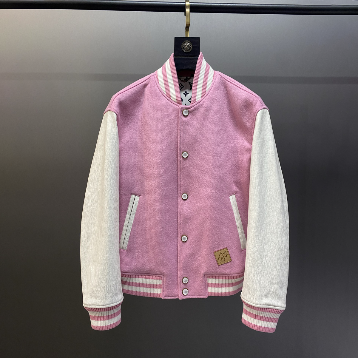 Pink baseball jacket