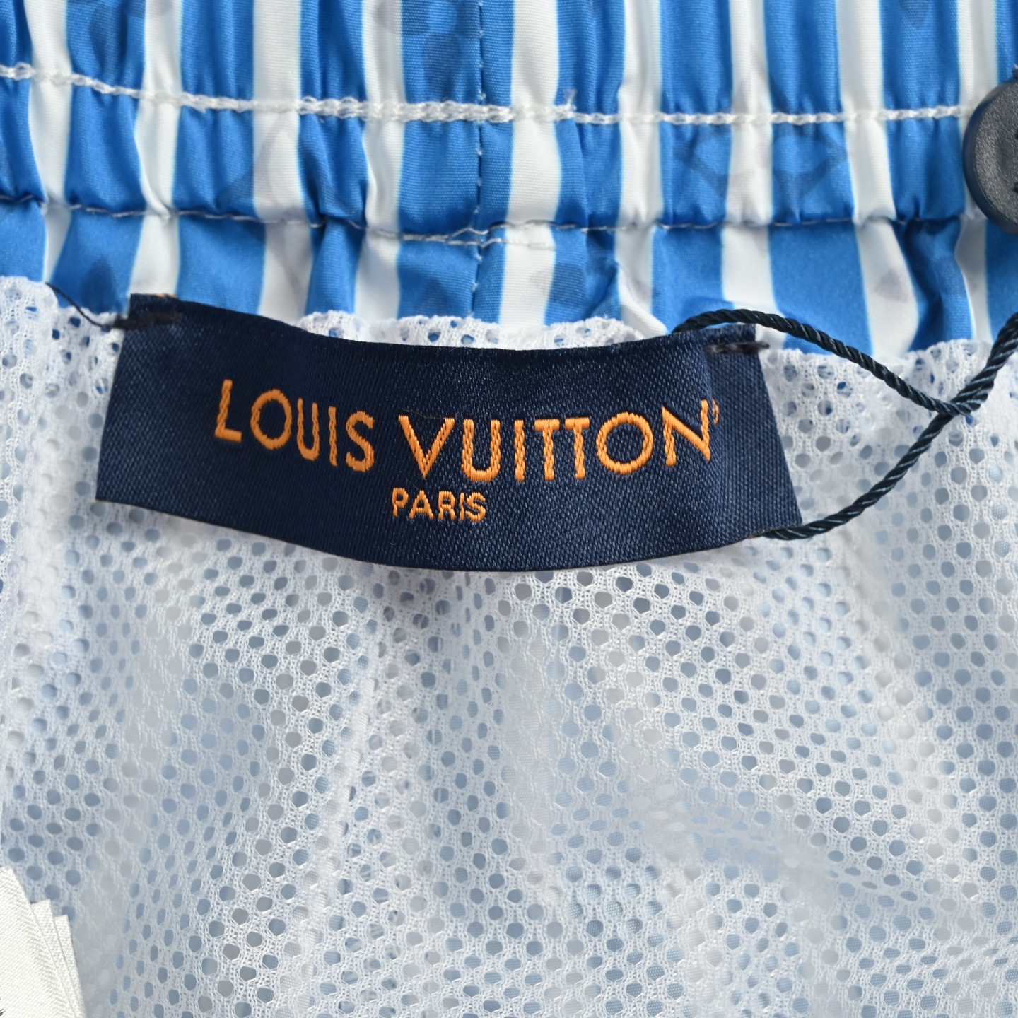 25SS Jacquard Monogram Blue Striped Shorts