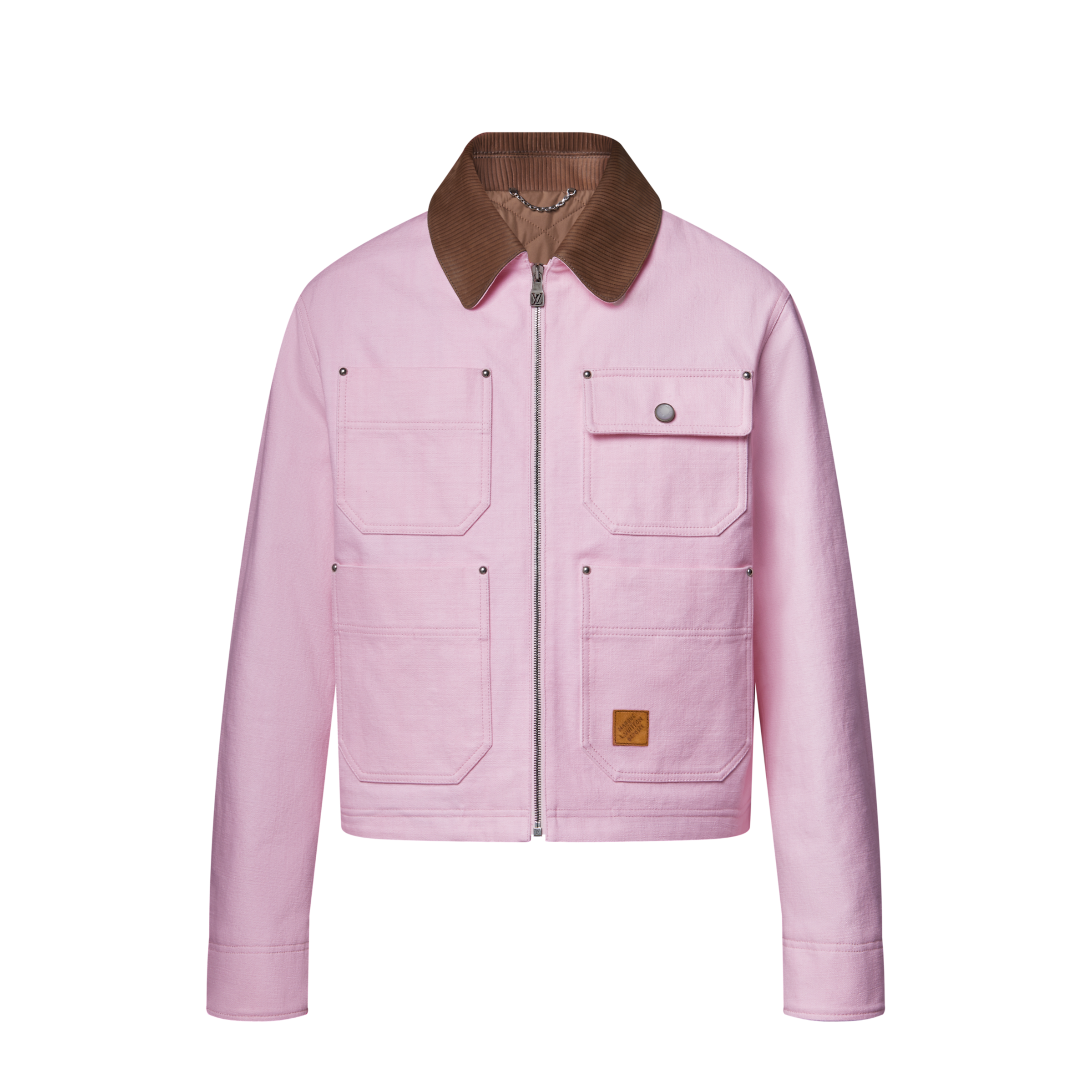 Fashionable pink denim jacket