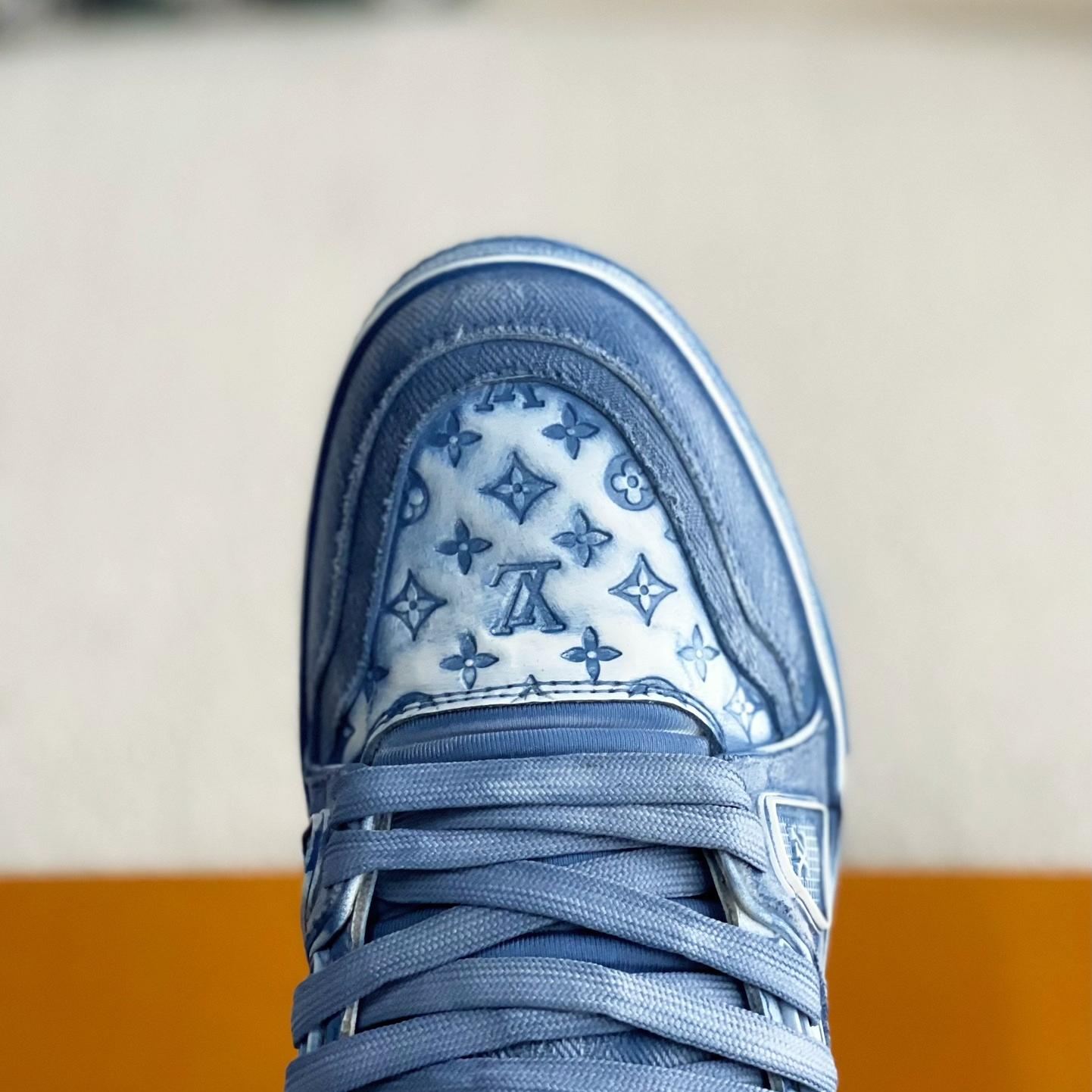 Blue TRAINER Basketball Sneakers