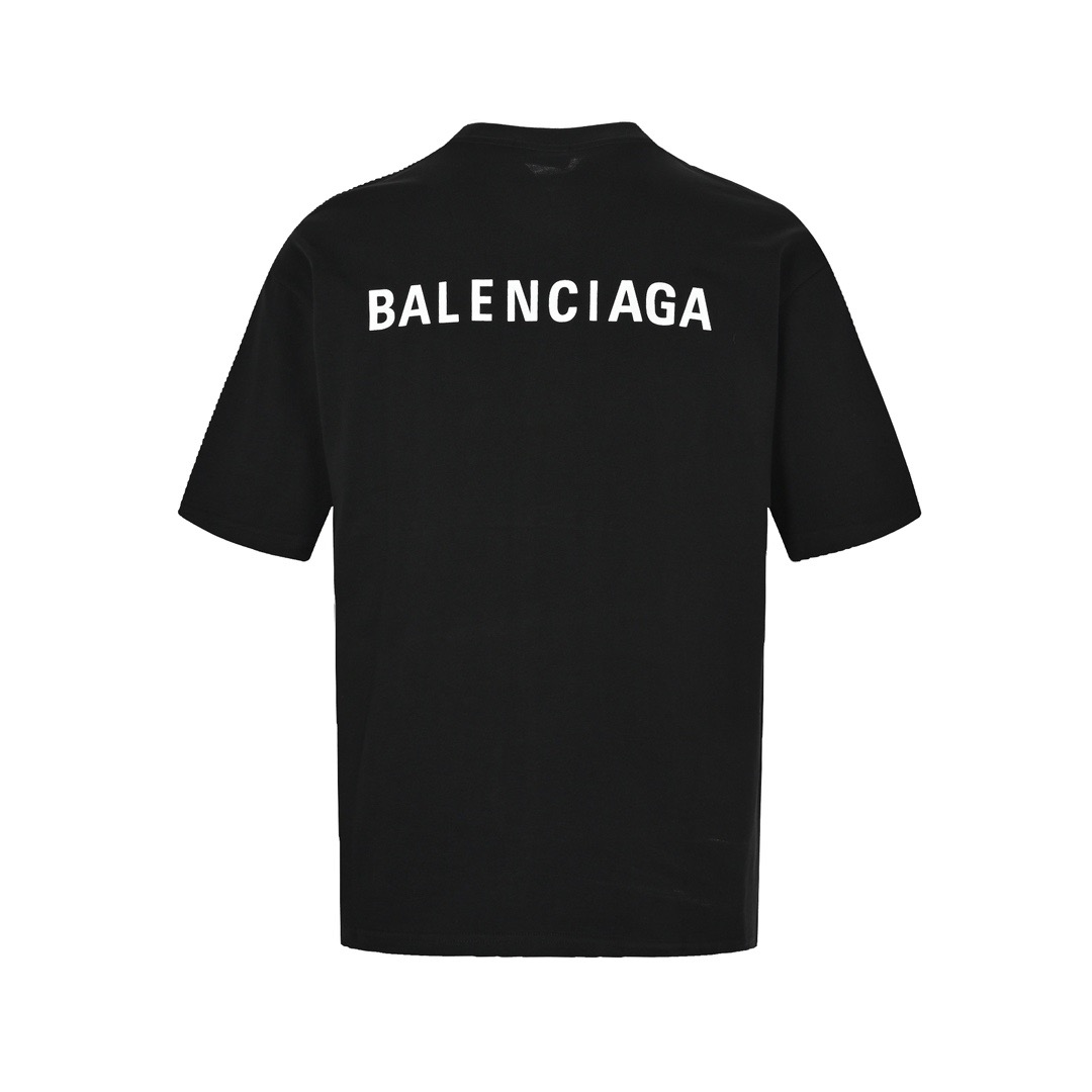 Front and back letter print T-shirt