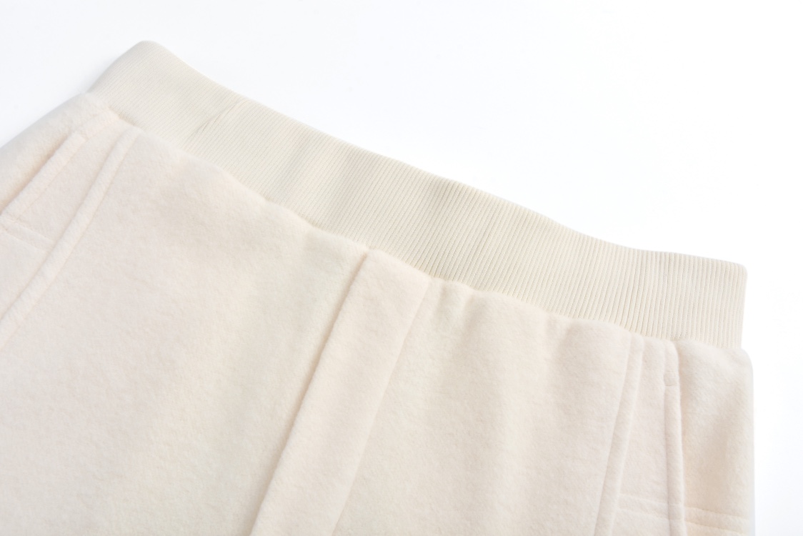 Embroidered logo panel trousers