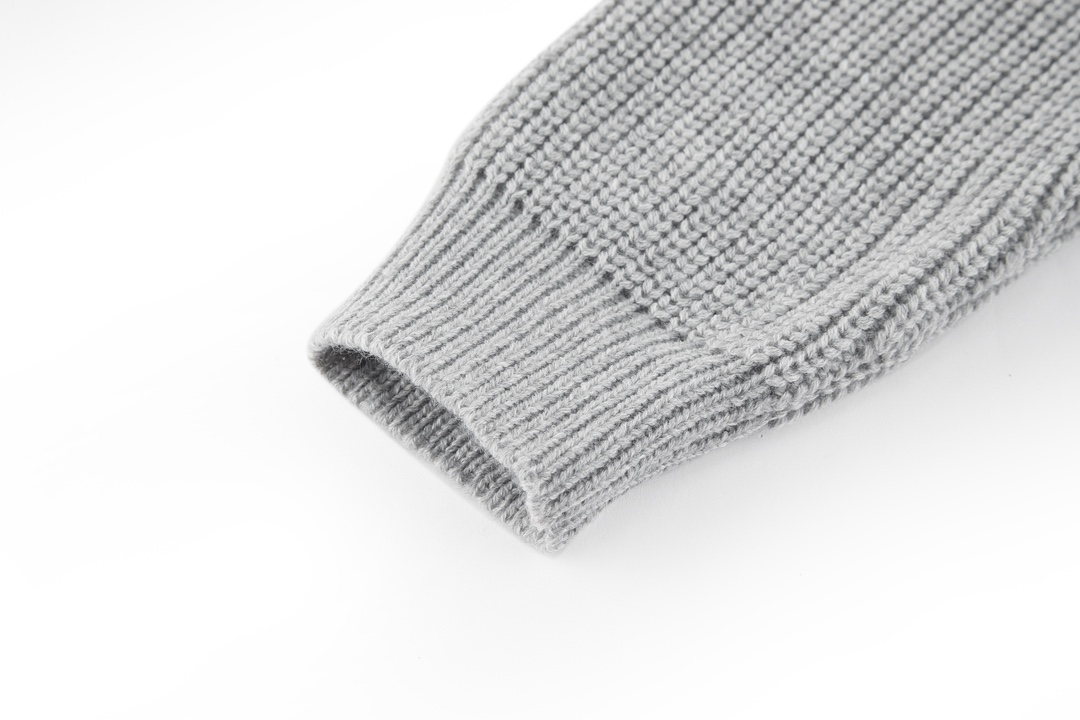 Cuff Jacquard Cashmere Sweater