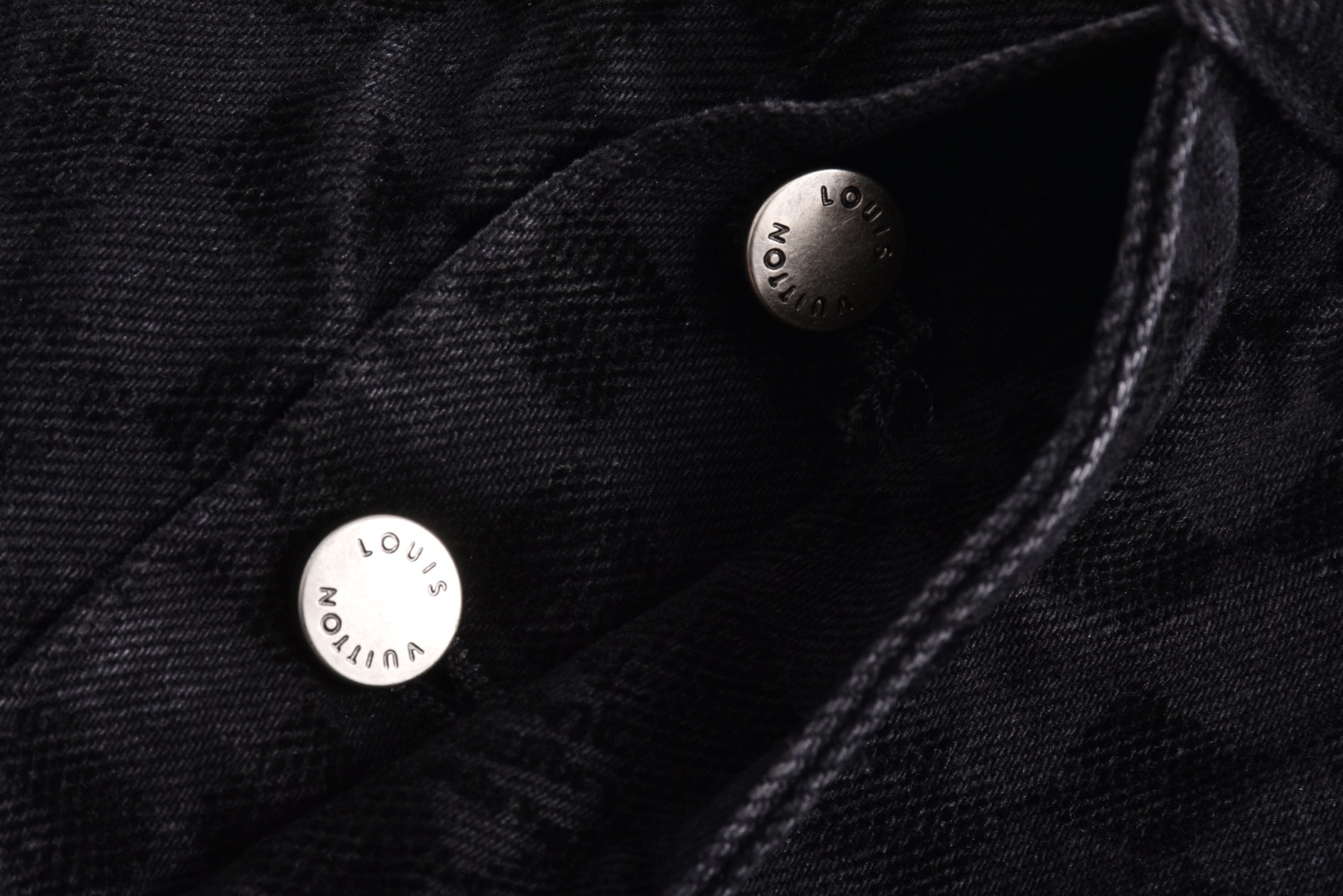 Checkerboard Flocked Jeans