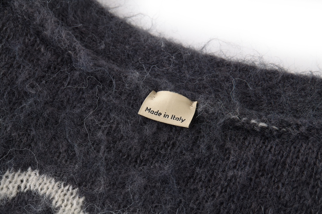 Reversible Mohair Cardigan Sweater