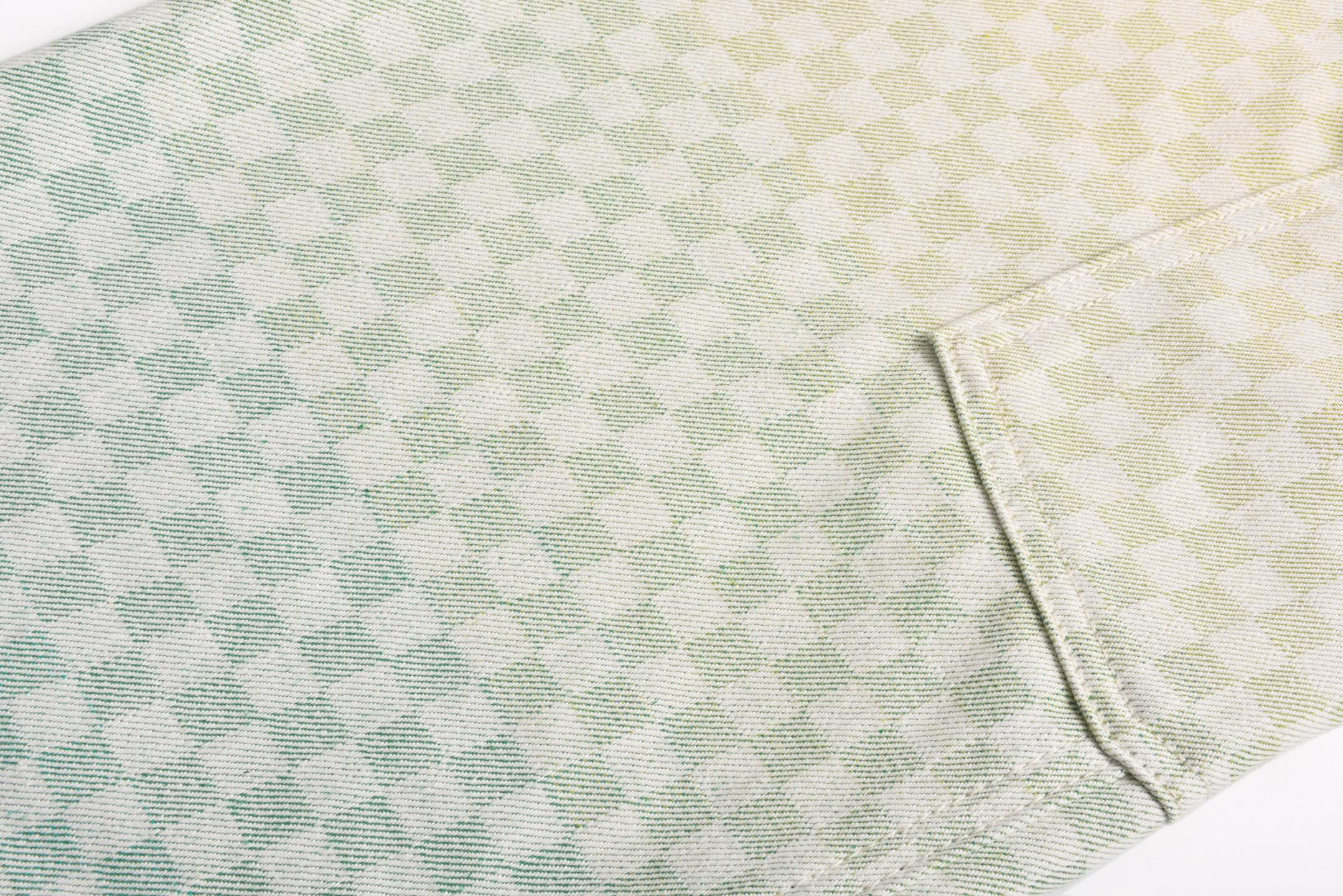 Yellow Gradient Checkerboard Jeans