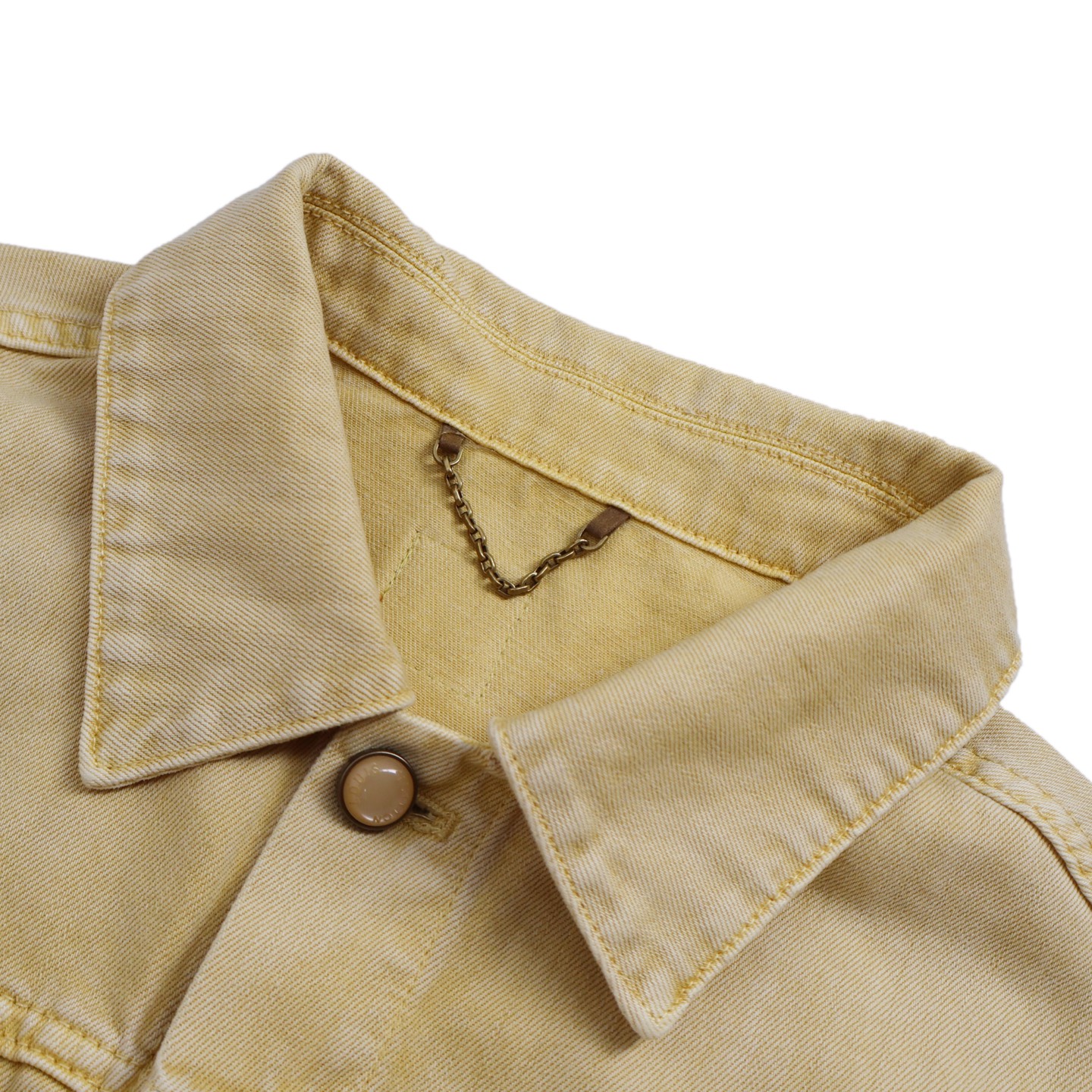 Denim jacket with embossed pockets