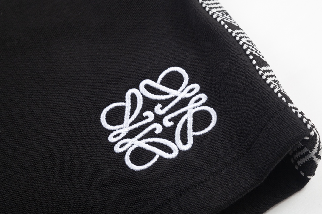 Webbing Splice Embroidered Shorts