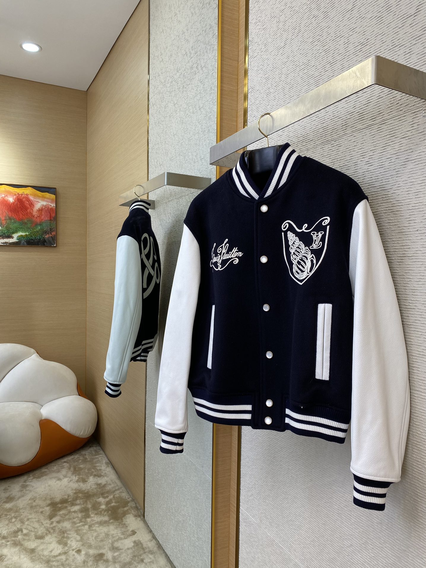 Genuine Leather Baseball Jacket