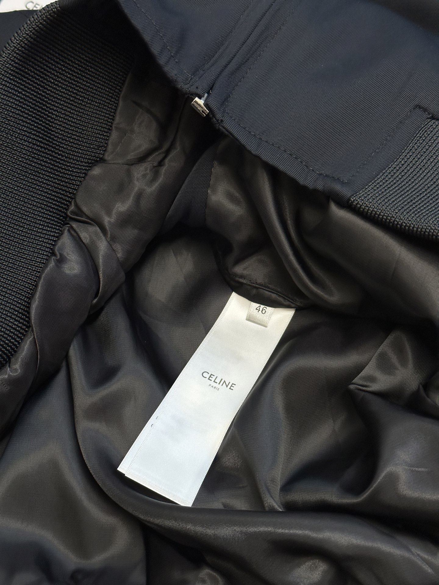 Cocoon silk zipper jacket