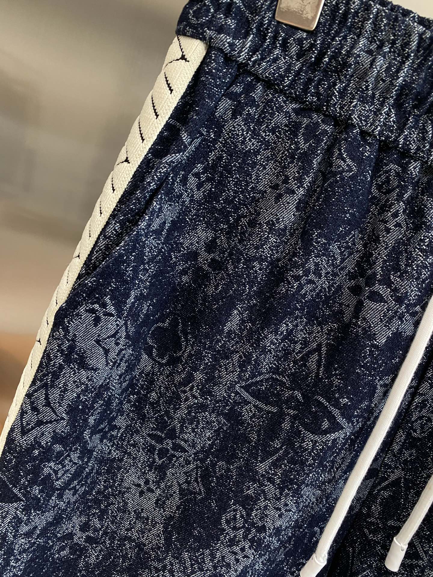 Dark blue patterned shorts