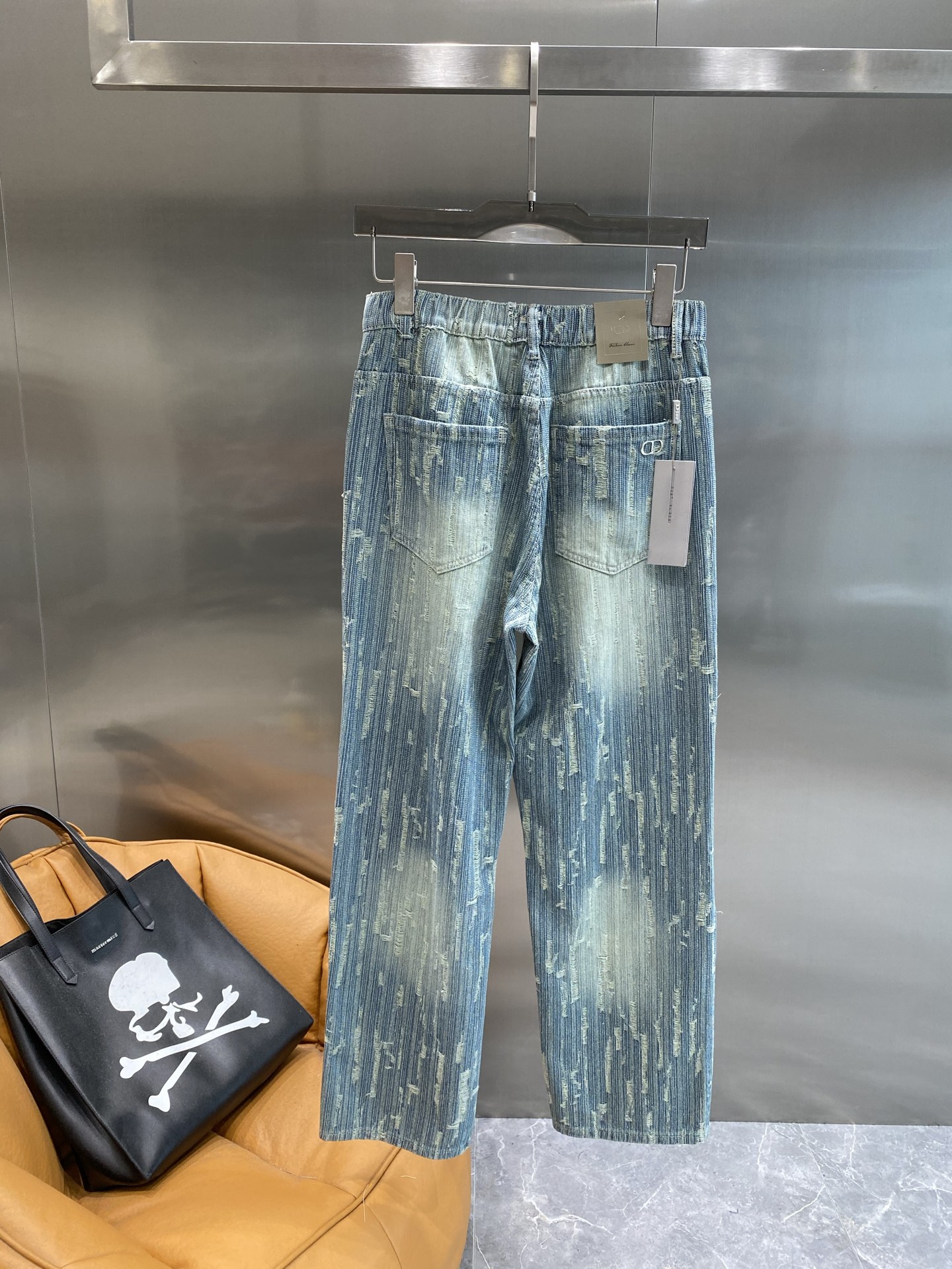 Men's light blue jeans