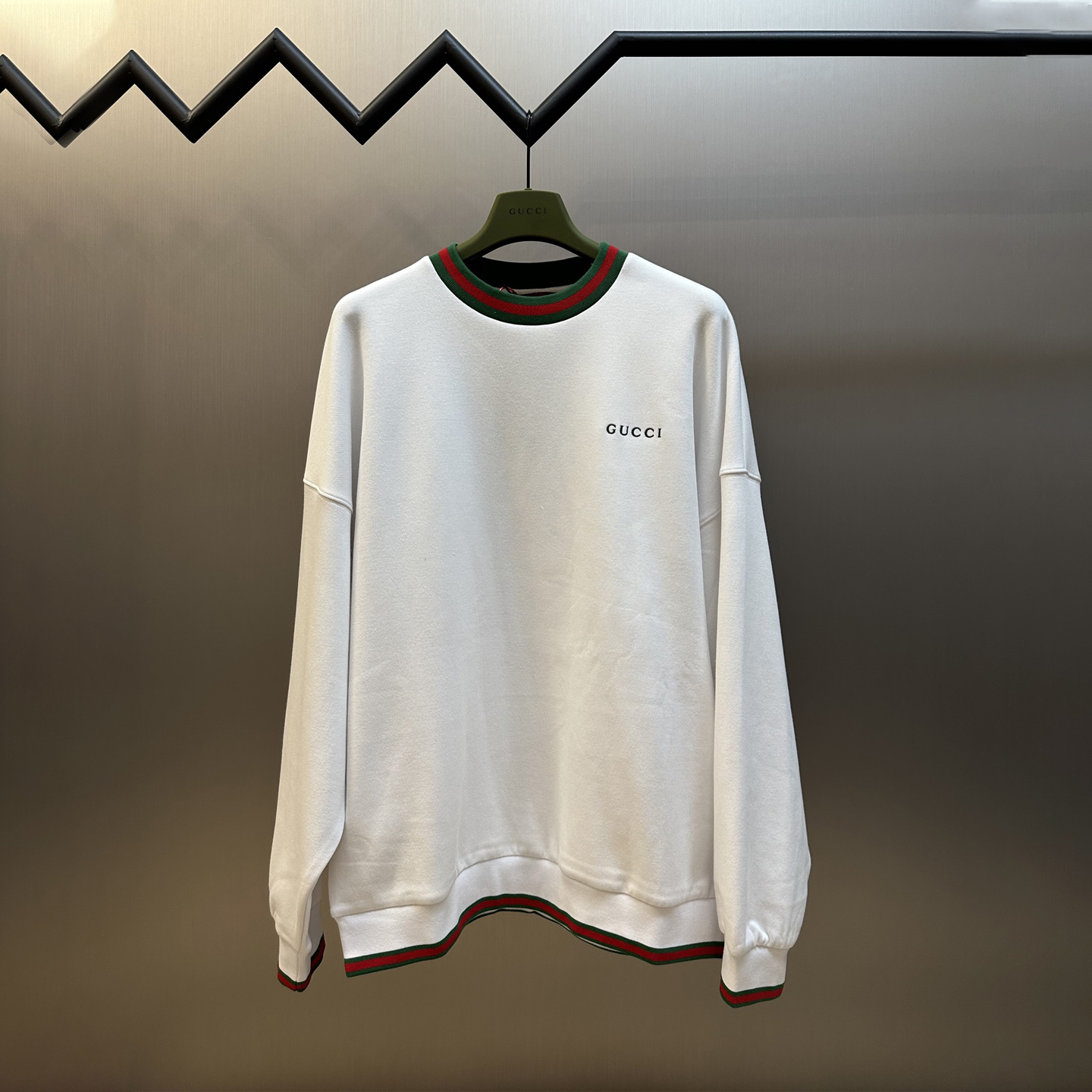 Crew Neck Embroidered Sweatshirt