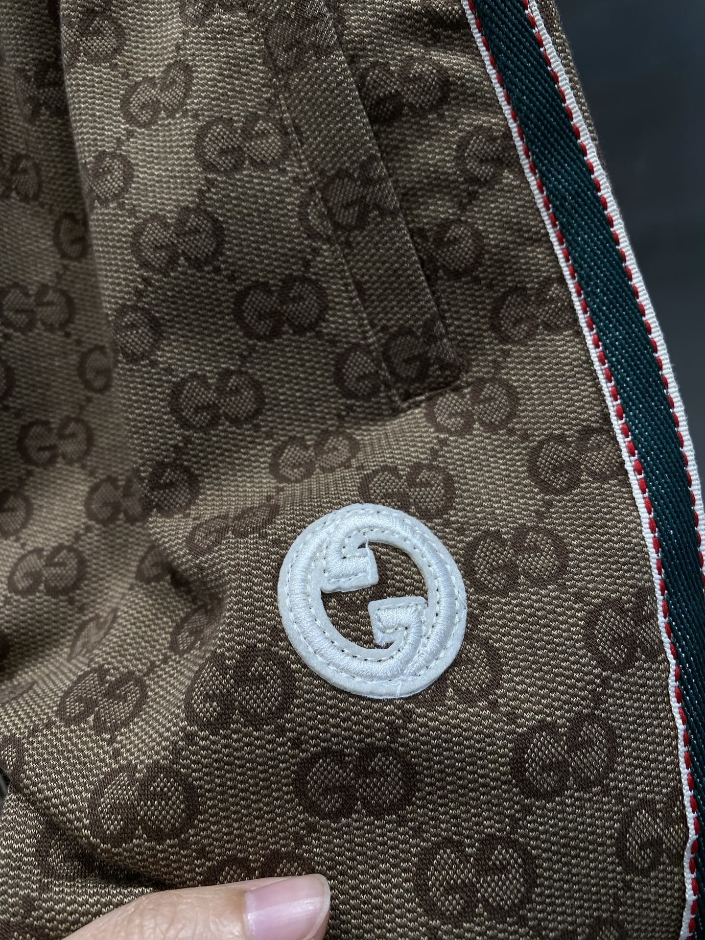 Classic brown plaid shorts