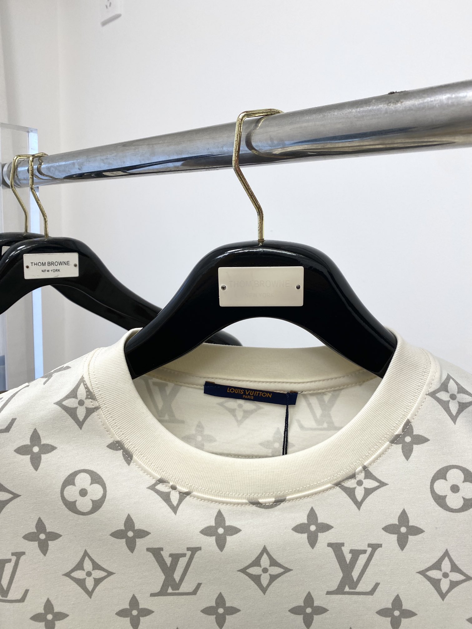 All-over Printed Flame Cloud Crew Neck T-Shirt