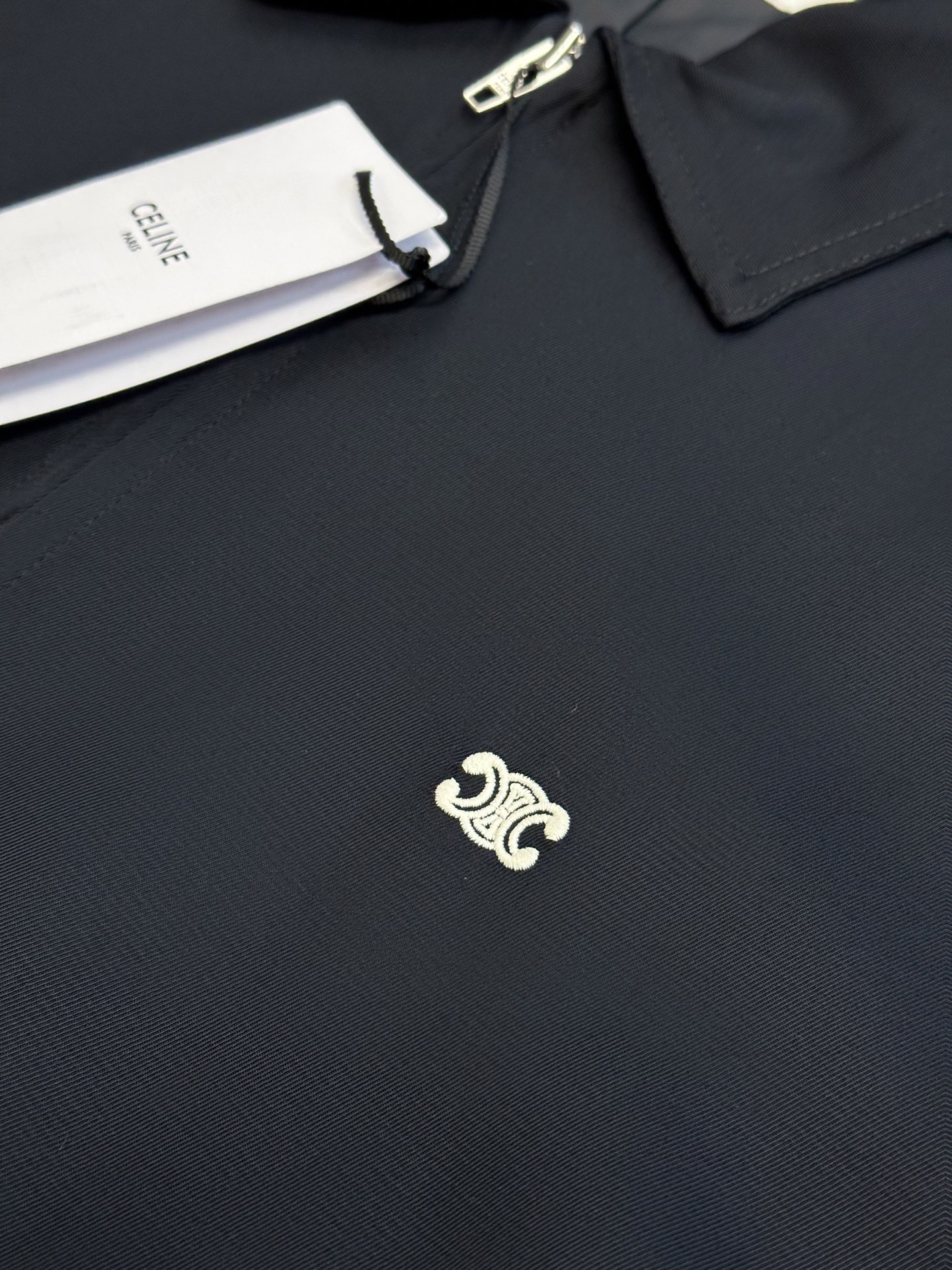 Cocoon silk zipper jacket