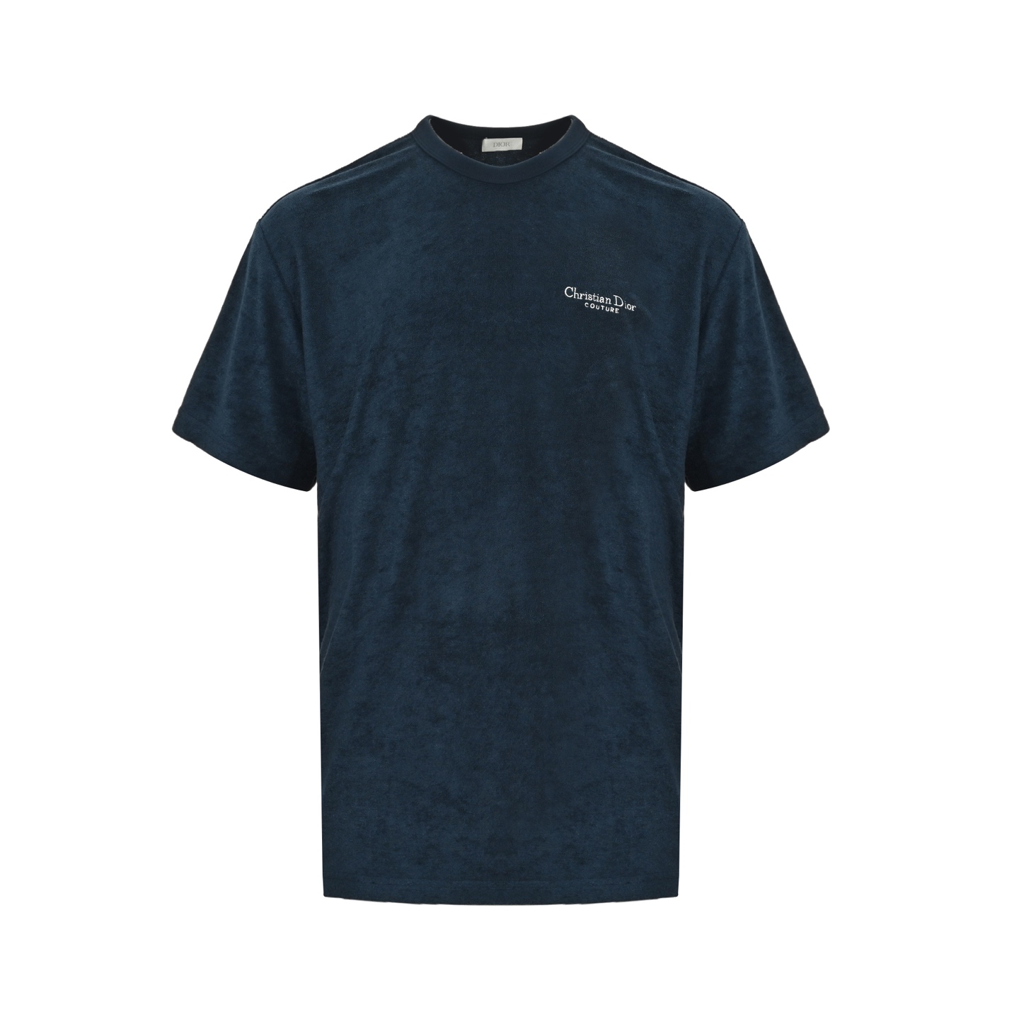 Embroidered Terry Fabric T-Shirt