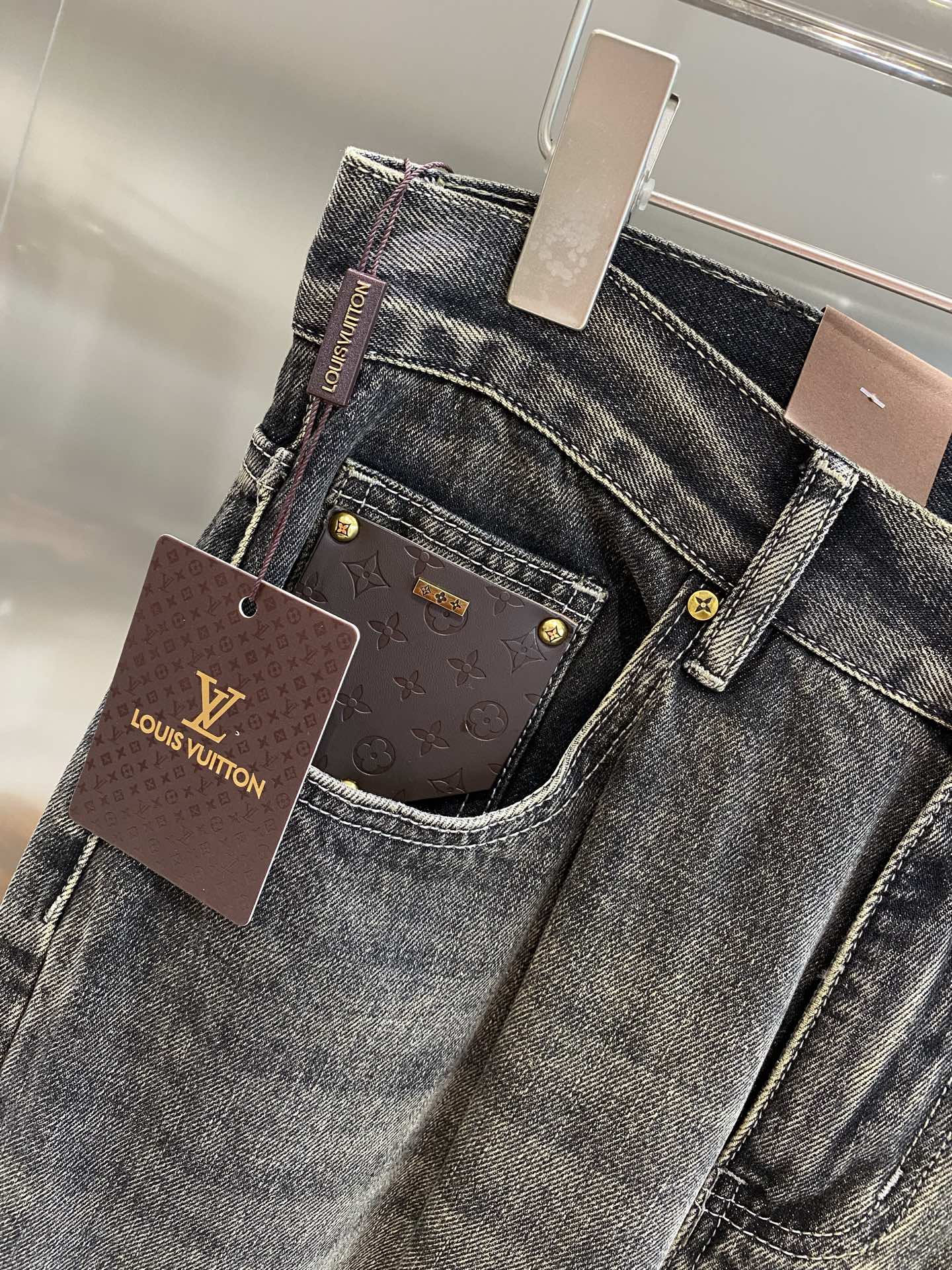 Washed Black Denim Jeans