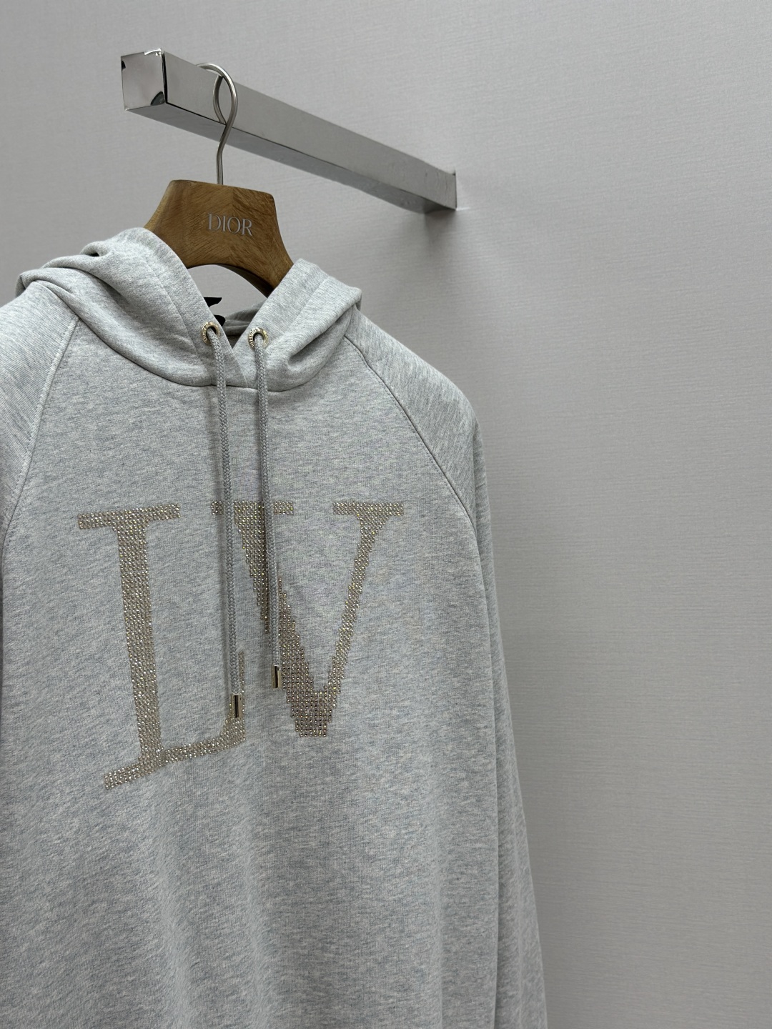 Rhinestone Embellished Hoodie