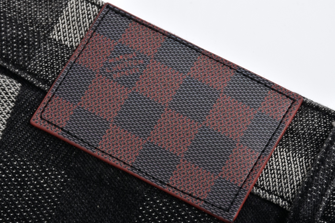 Early Spring Mosaic Checkered Jeans