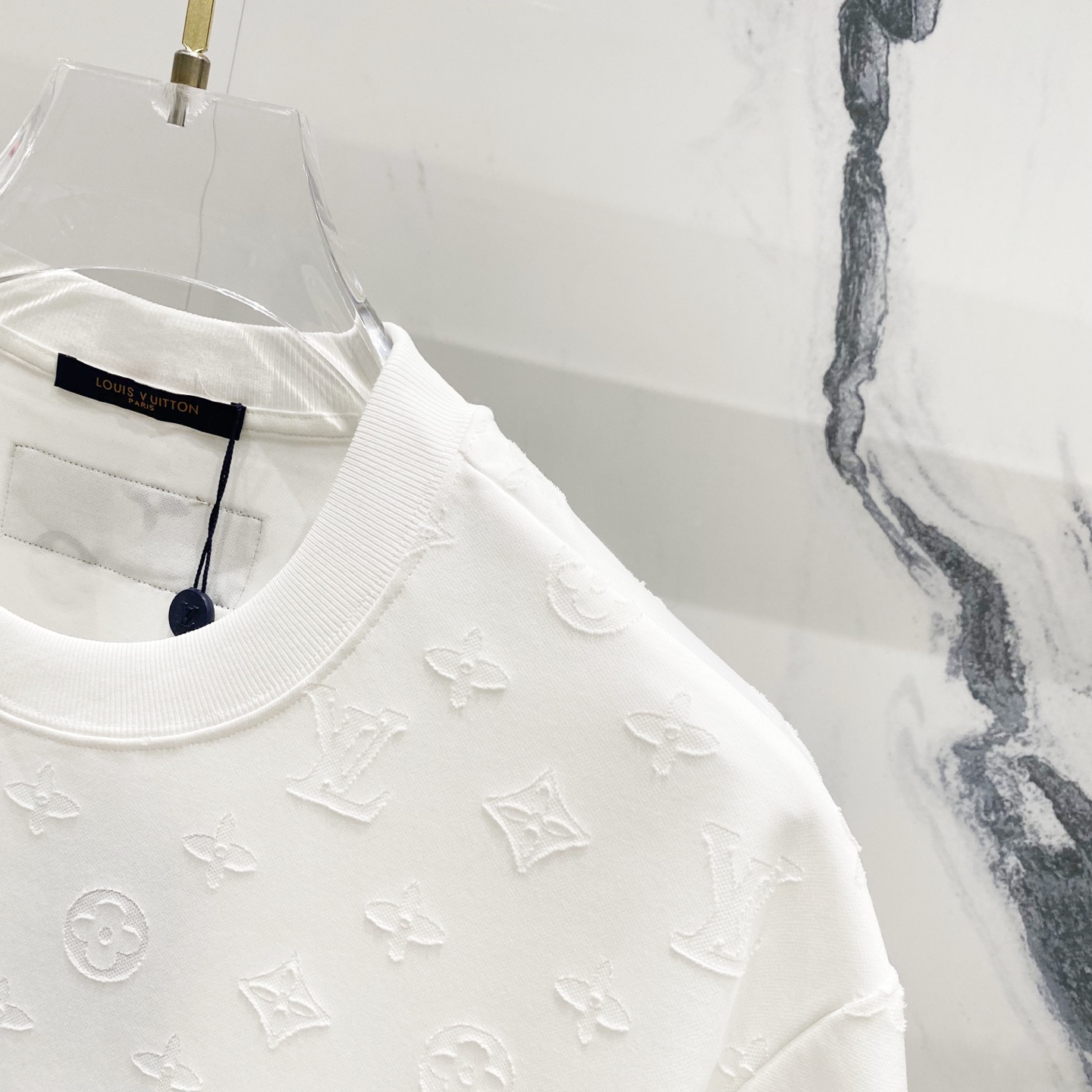 All-over Embroidered Printed Lettering T-shirt